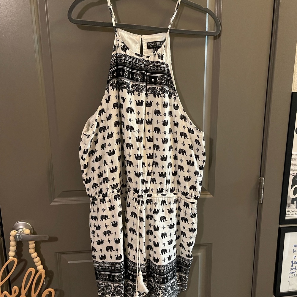 Forever 21 Plus Size Elephant Print Romper